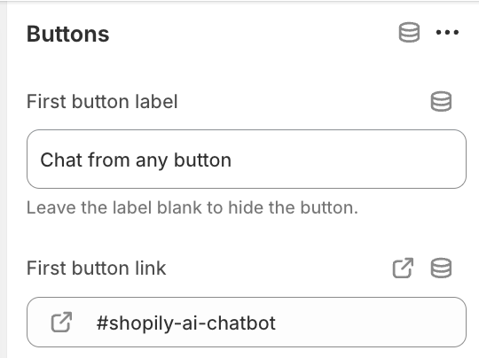 Shopily Guide: how to use deep link button